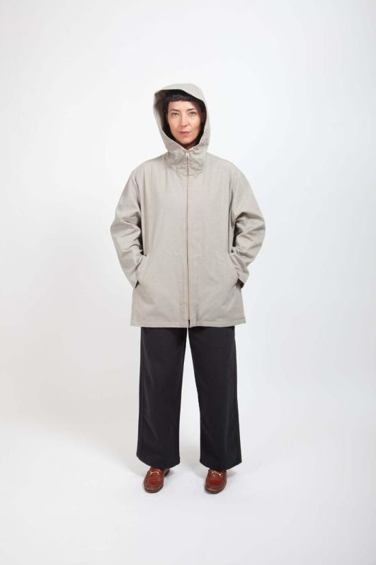  그래블 앤 골드 패딩 오토 아노락 미니 하운드투스 - GRAVEL & GOLD