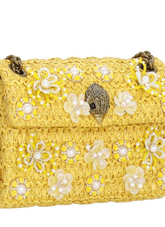 26SS 커트가이거 숄더백 5576893999 RAFFIA MINI KENSINGTONYELLOW 3721 - KURT GEIGER