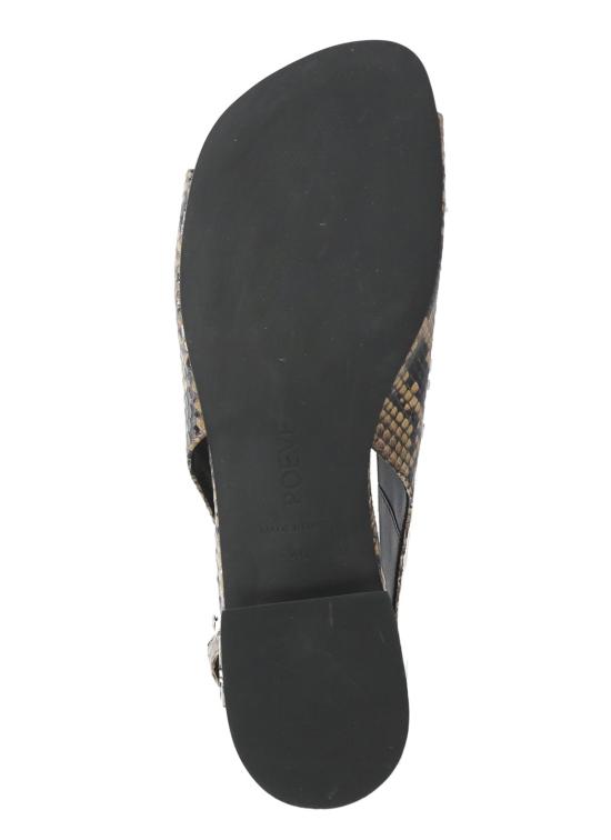 26SS 포에베 플랫 슈즈 10MM22 DIAMANTESABBIA Marrone - POEVE