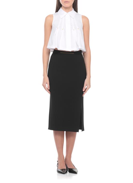 26SS 엘리자베타프랜치 블라우스 CA16362E2 100 White - ELISABETTA FRANCHI