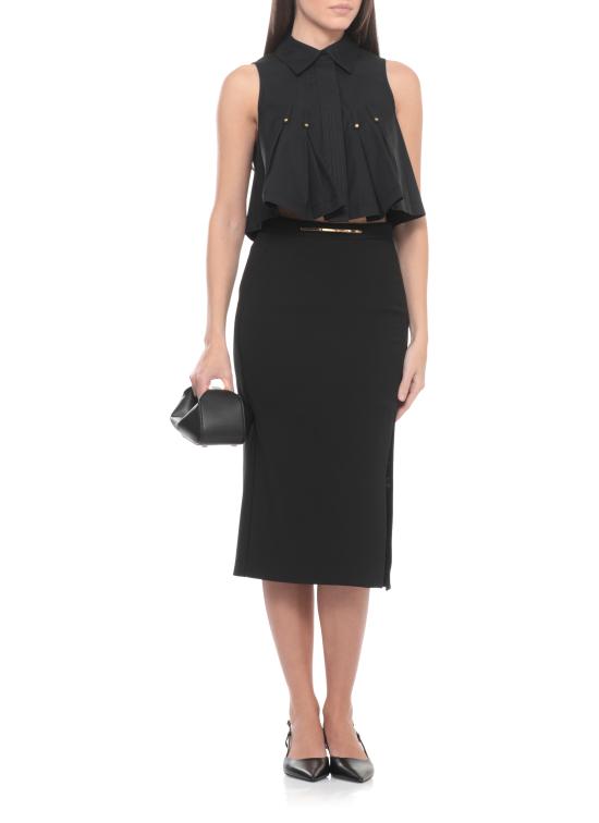 26SS 엘리자베타프랜치 블라우스 CA16362E2 110 Nero - ELISABETTA FRANCHI