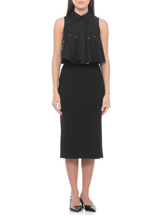 26SS 엘리자베타프랜치 블라우스 CA16362E2 110 Nero - ELISABETTA FRANCHI