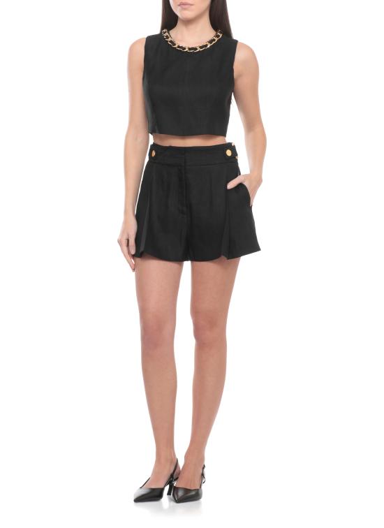 26SS 엘리자베타프랜치 숏팬츠 SH01162E2 110 Nero - ELISABETTA FRANCHI