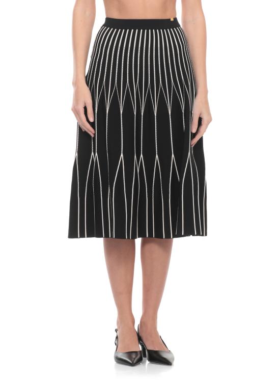 26SS 엘리자베타프랜치 미디 스커트 GK31S62E2 685 Black - ELISABETTA FRANCHI