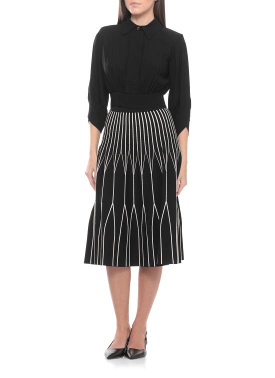 26SS 엘리자베타프랜치 미디 스커트 GK31S62E2 685 Black - ELISABETTA FRANCHI