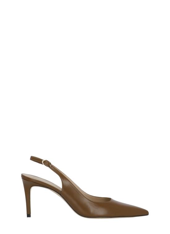 26SS 스튜어트 와이츠먼 힐/펌프스 STUART POWER SLINGBACK 75 SMOOTH CALFTOASTED ALMOND Marrone