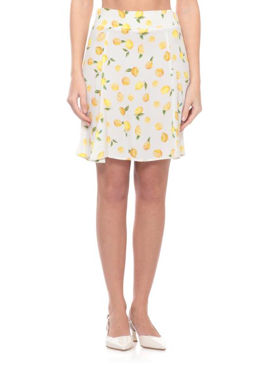 26SS 마 데 마가리타스 미디 스커트 MMABW01549 PTTS0053CITRON ECRU Avorio - MAR DE MARGARITAS