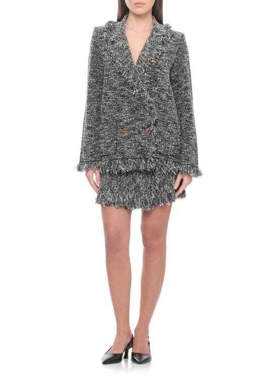 26SS 엘리자베타프랜치 미디 스커트 GK32R62E2 D95 Black - ELISABETTA FRANCHI