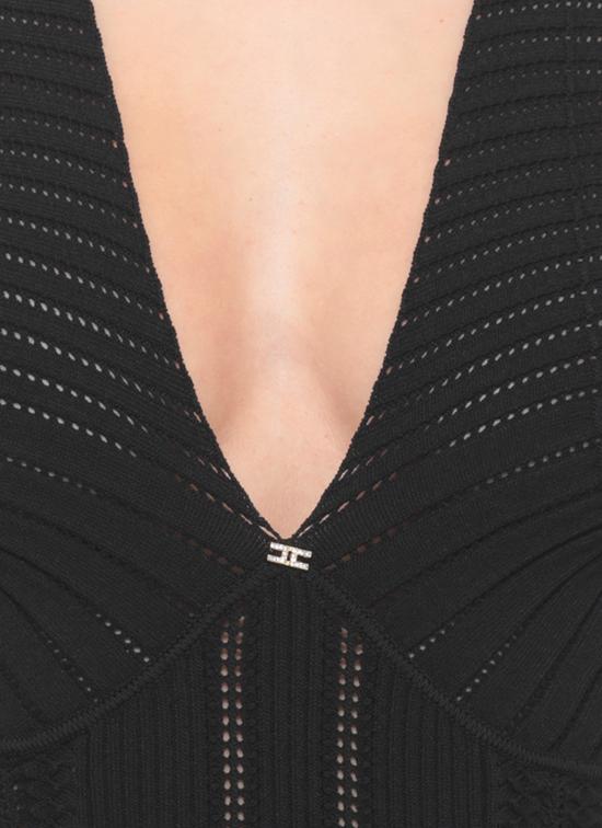 26SS 엘리자베타프랜치 미디 원피스 AM36B62E2 110 Black - ELISABETTA FRANCHI