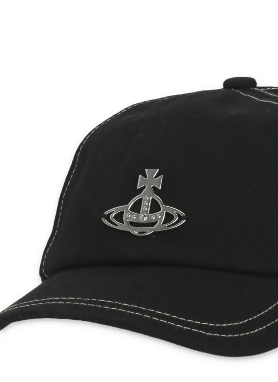 26SS 비비안웨스트우드 볼캡 81020026 W01BRN402 Black - VIVIENNE WESTWOOD