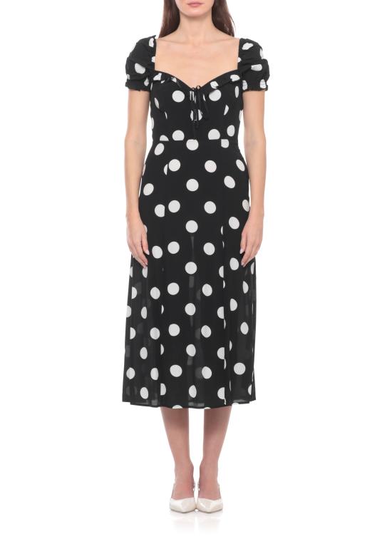 26SS 마 데 마가리타스 롱 원피스 MMABW01534 PTTS0053POIS GRANDE NERO Black - MAR DE MARGARITAS