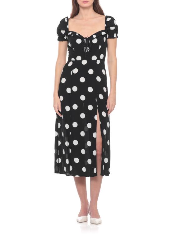 26SS 마 데 마가리타스 롱 원피스 MMABW01534 PTTS0053POIS GRANDE NERO Black - MAR DE MARGARITAS