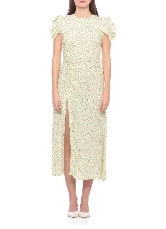 26SS 마 데 마가리타스 롱 원피스 MMABW01537 PTTS0053JASMIN GIALLINO Yellow - MAR DE MARGARITAS