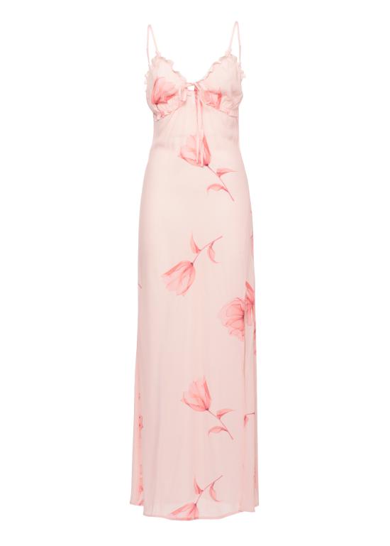 26SS 마 데 마가리타스 롱 원피스 MMABW01529 PTTS0053LOTUS PESCA Rosa