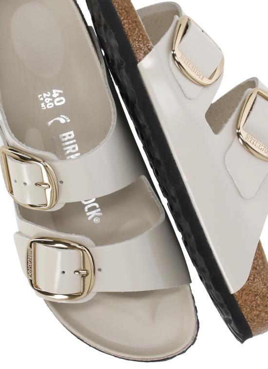 26SS 버켄스탁 뮬/슬리퍼 1031873 ARIZONA BIG BUCKLE HEXSHINE OY Beige - BIRKENSTOCK