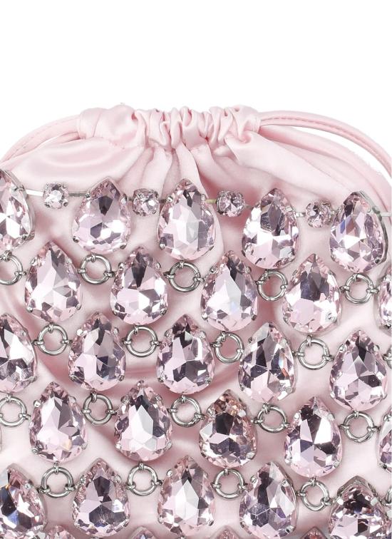 26SS 셀프 포트레이트 클러치/파우치 SS26310P PINK CRYSTAL CHAINMAILPINK Pink - SELF PORTRAIT