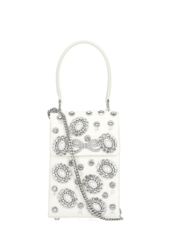 26SS 셀프 포트레이트 토트백 SS26313BC CREAM SATIN CRYSTALCREAM Ivory