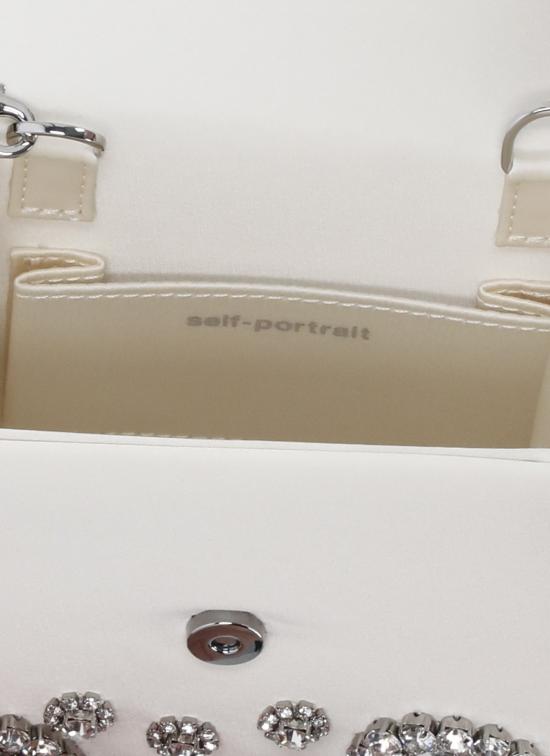 26SS 셀프 포트레이트 토트백 SS26313BC CREAM SATIN CRYSTALCREAM Ivory - SELF PORTRAIT