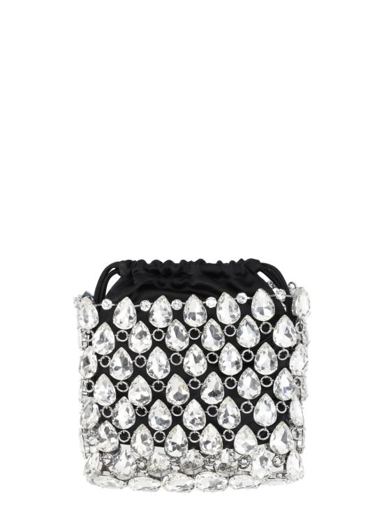 26SS 셀프 포트레이트 숄더백 SS26310SL SILVER CRYSTAL CHAINMAILSILVER Black - SELF PORTRAIT