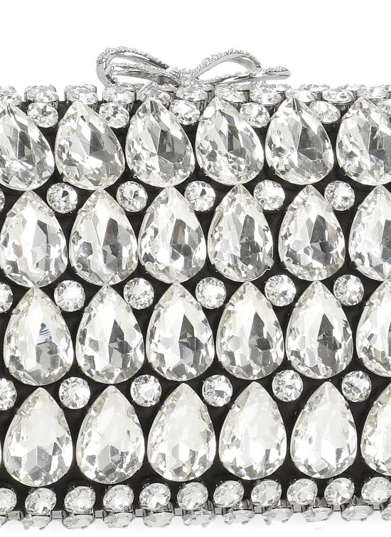 26SS 셀프 포트레이트 클러치/파우치 SS26305AB BLACK SATIN CRYSTALBLACK Black - SELF PORTRAIT