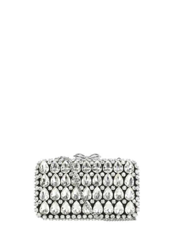 26SS 셀프 포트레이트 클러치/파우치 SS26305AB BLACK SATIN CRYSTALBLACK Black