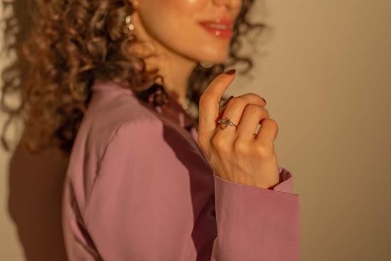  Milk & Rose 반지 밀크 앤 로즈 플룸 센터스톤 링 - OTHER BRANDS