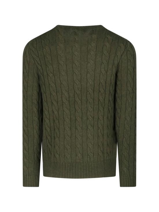 26SS 폴로 랄프로렌 로고 자수 케이블 니트 스웨터 710 775885 542 Green - POLO RALPH LAUREN