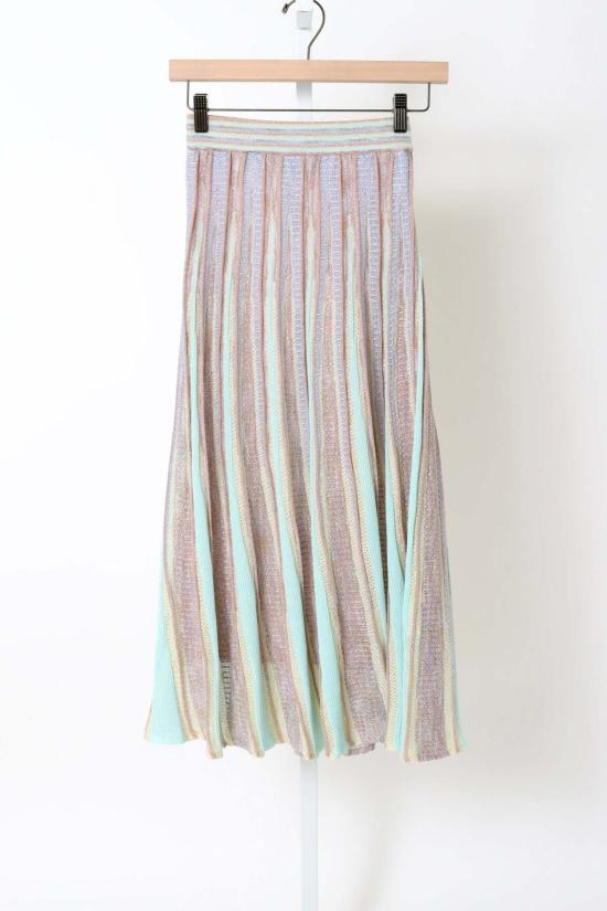  포르테포르테 롱 스커트 포르테 포르테 마이 스커트 롱 레 폴리 자카드 튤립 스커트 루센테