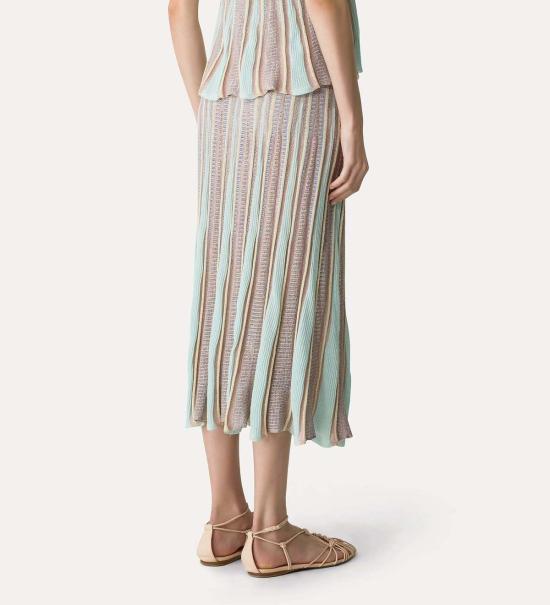  포르테포르테 롱 스커트 포르테 포르테 마이 스커트 롱 레 폴리 자카드 튤립 스커트 루센테 - FORTE FORTE