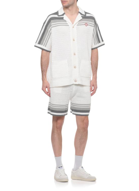 26SS 카사블랑카 숏팬츠 MSP26KW93401 WHITE GREY Bianco - CASABLANCA