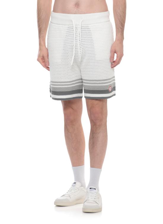 26SS 카사블랑카 숏팬츠 MSP26KW93401 WHITE GREY Bianco - CASABLANCA