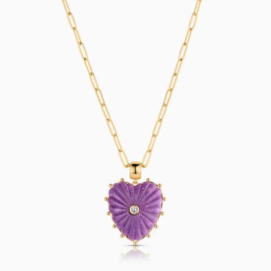  탯치 목걸이/팬던트 Thatch Malene Heart Bail Paperclip Necklace