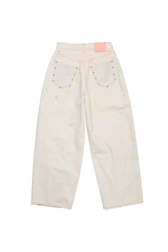 26SS 아크네 스튜디오 데님 팬츠 루즈핏 2023 진 화이트 - ACNE STUDIOS