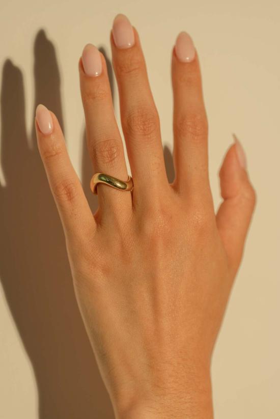  Milk & Rose 반지 밀크 & 로즈 웨이브 링 - OTHER BRANDS