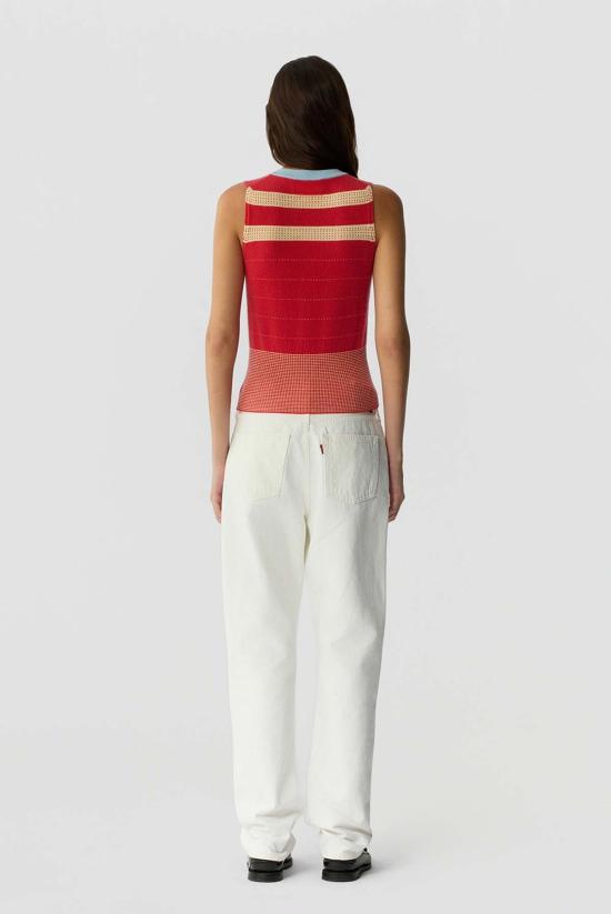  게스트 인 레지던스 베스트 대학 스트라이프 조끼 - GUEST IN RESIDENCE