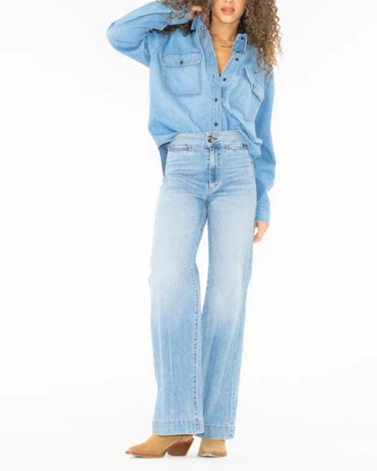  ASKK 뉴욕 데님 팬츠 아스크니 브라이튼 와이드 레그 팬츠 킬로버 - ASKK NY