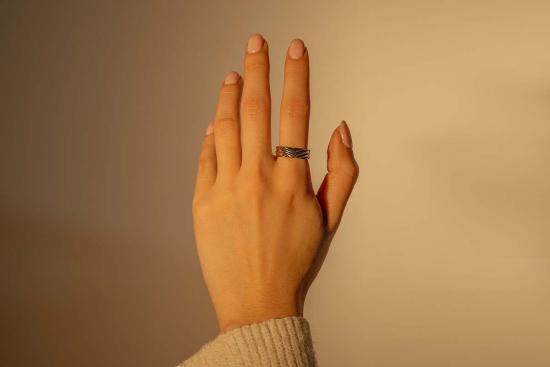  Milk & Rose 반지 밀크 앤 로즈 오션 링 실버