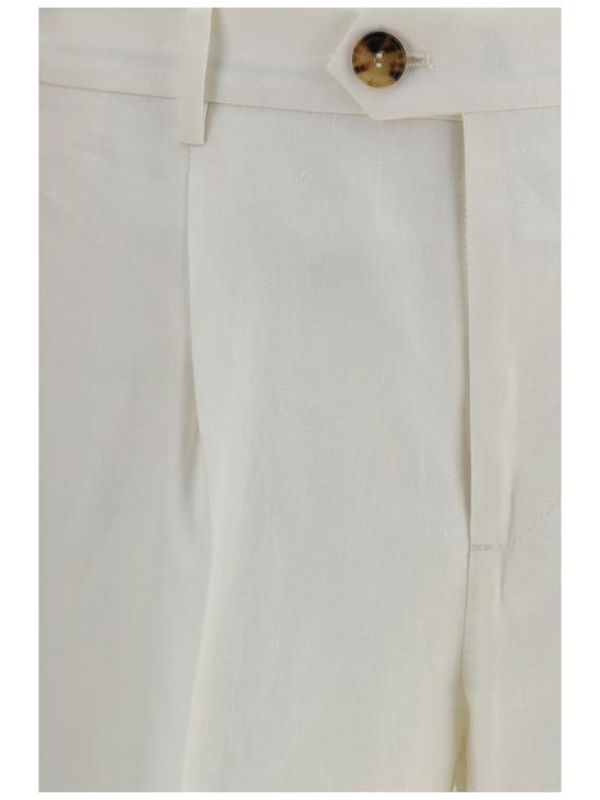 26SS 브루넬로 쿠치넬리 스트레이트 팬츠 MH249E1450 C003 WHITE - BRUNELLO CUCINELLI