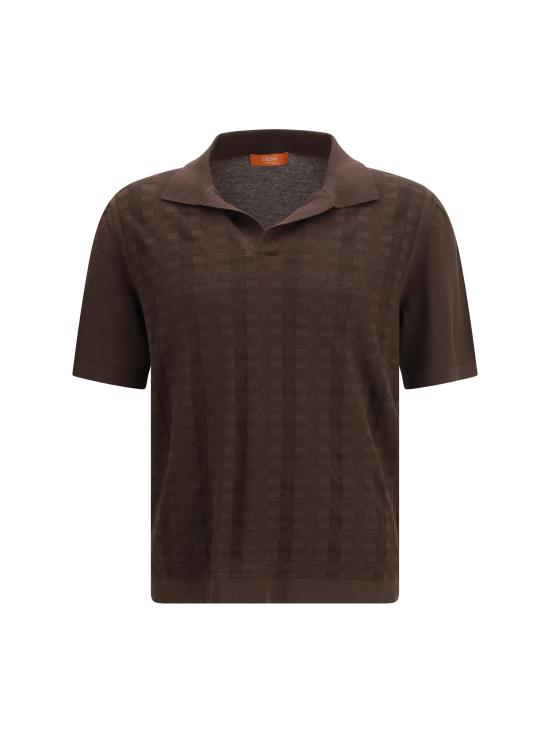 26SS 크루나 폴로 티셔츠 SM04LEVANTE1753 144 BROWN