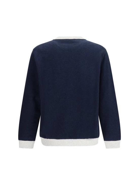 26SS 브루넬로 쿠치넬리 후드 티셔츠 MR8313380G CD649 BLUE - BRUNELLO CUCINELLI