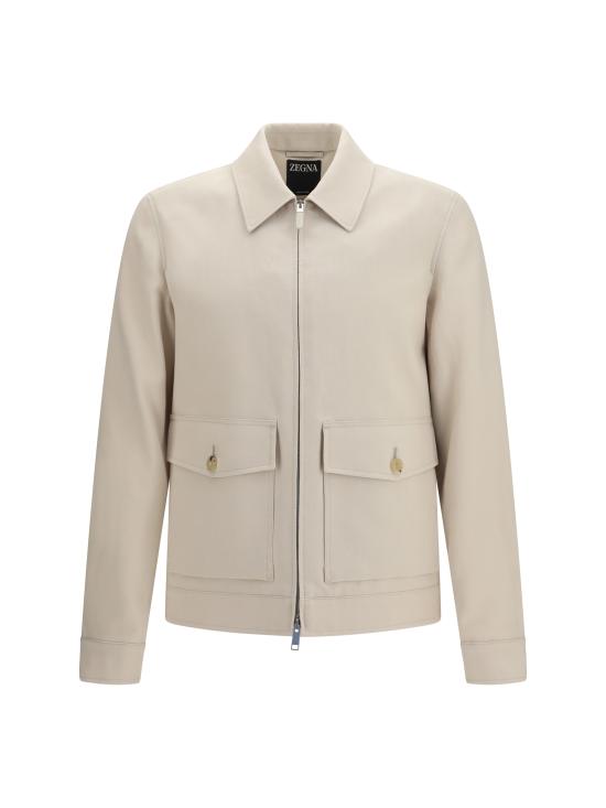 26SS 에르메네질도제냐 자켓 UHT52A3H106N01R 001 BEIGE