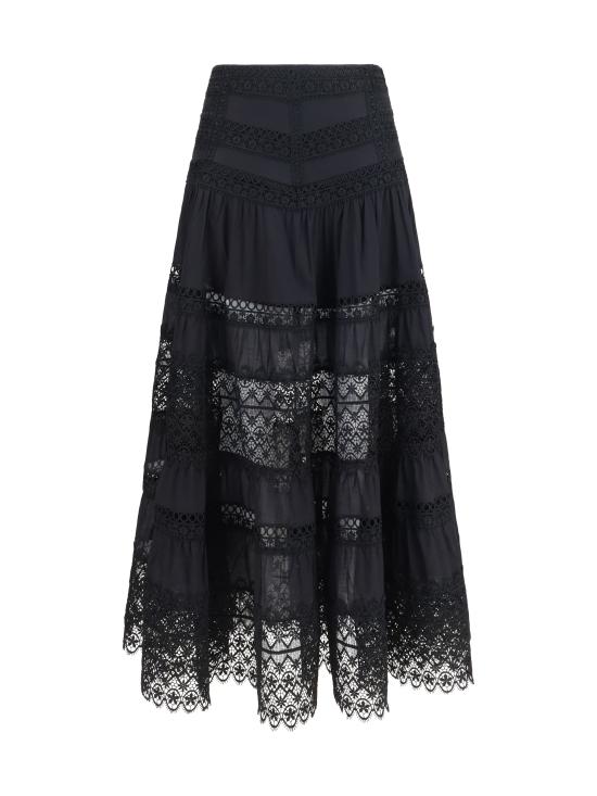 26SS 차로루이즈 롱 스커트 261402 BLACK