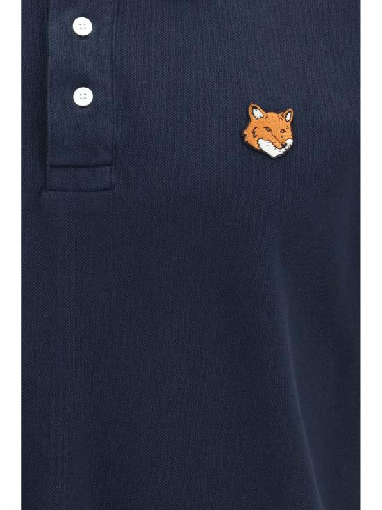 26SS 메종키츠네 폭스 헤드 레귤러 폴로 티셔츠 PM00209KP0002 0413 BLUE - MAISON KITSUNE