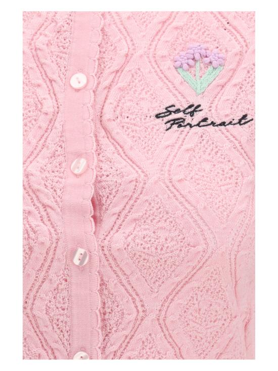 26SS 셀프 포트레이트 스웨터 SS26057TP PINK - SELF PORTRAIT