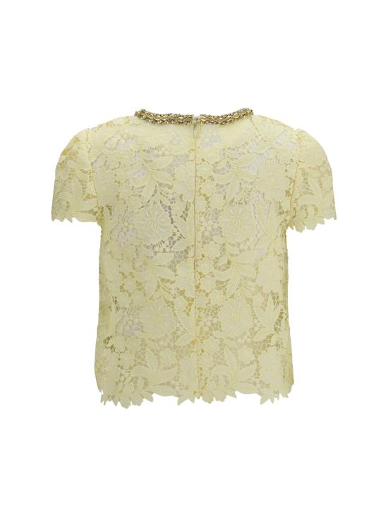 26SS 셀프 포트레이트 반팔 티셔츠 SS26096TAY YELLOW - SELF PORTRAIT