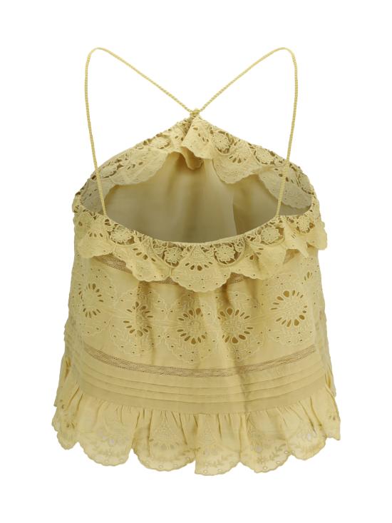 26SS 이자벨마랑에뚜왈 민소매 티셔츠 HT0769FAD1J05E 10LC YELLOW - ISABEL MARANT ETOILE