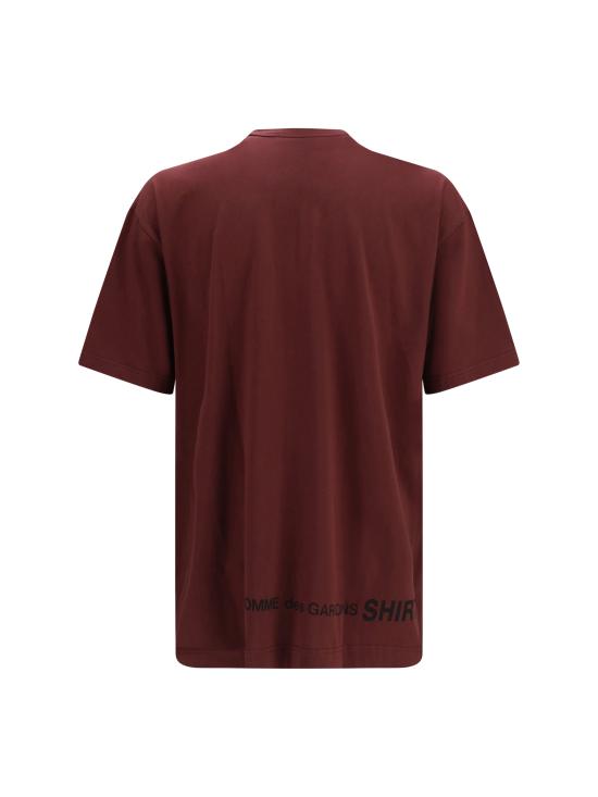 26SS 꼼데가르송 반팔 티셔츠 FQT016S26 2 BORDEAUX - COMME DES GARCONS