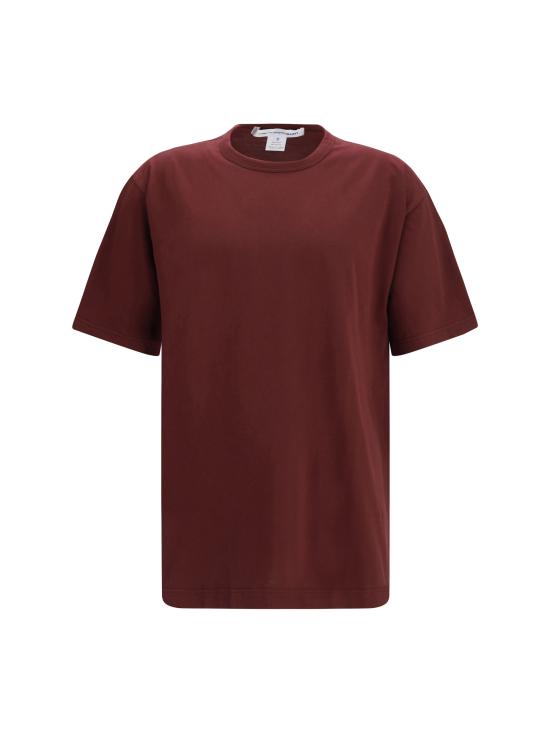 26SS 꼼데가르송 반팔 티셔츠 FQT016S26 2 BORDEAUX