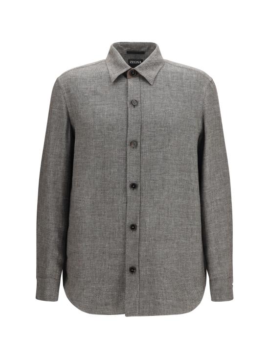 26SS 에르메네질도제냐 긴팔 셔츠 UHV75A3SOT52M09G 054 GREY