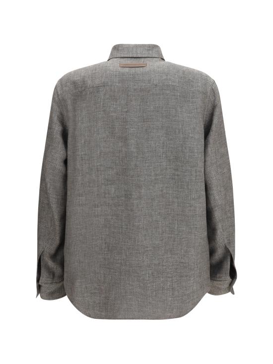 26SS 에르메네질도제냐 긴팔 셔츠 UHV75A3SOT52M09G 054 GREY - ERMENEGILDO ZEGNA